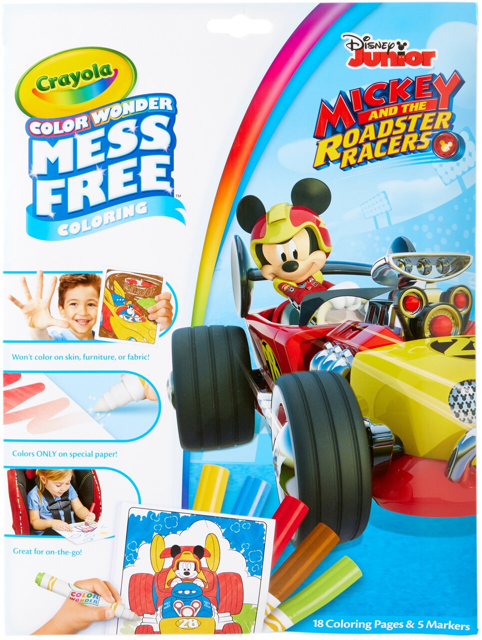 Crayola Color Wonder Coloring Pad & Markers-Mickey Mouse Roadster Racers